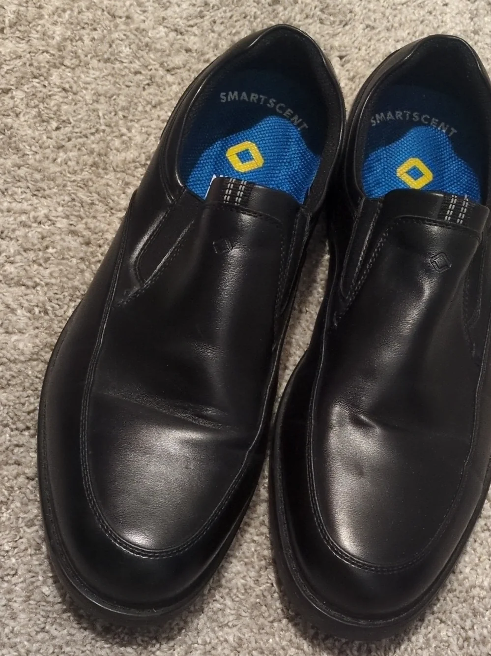 Nunn Bush Black Slip-On Dress Loafers